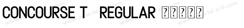 Concourse T7 Regular字体转换